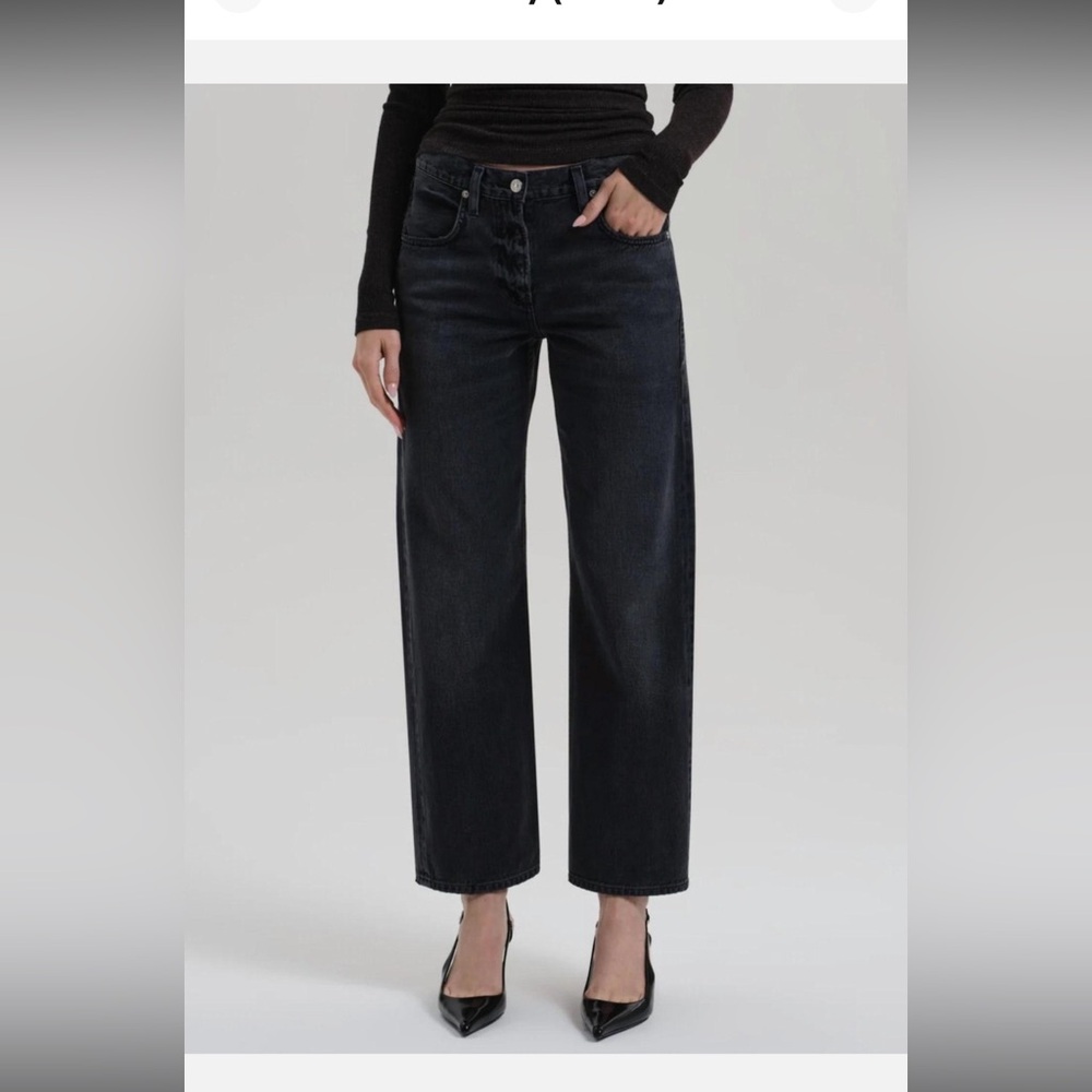 Citizens Of Humanity black/Gray wash straight ankle Jeans